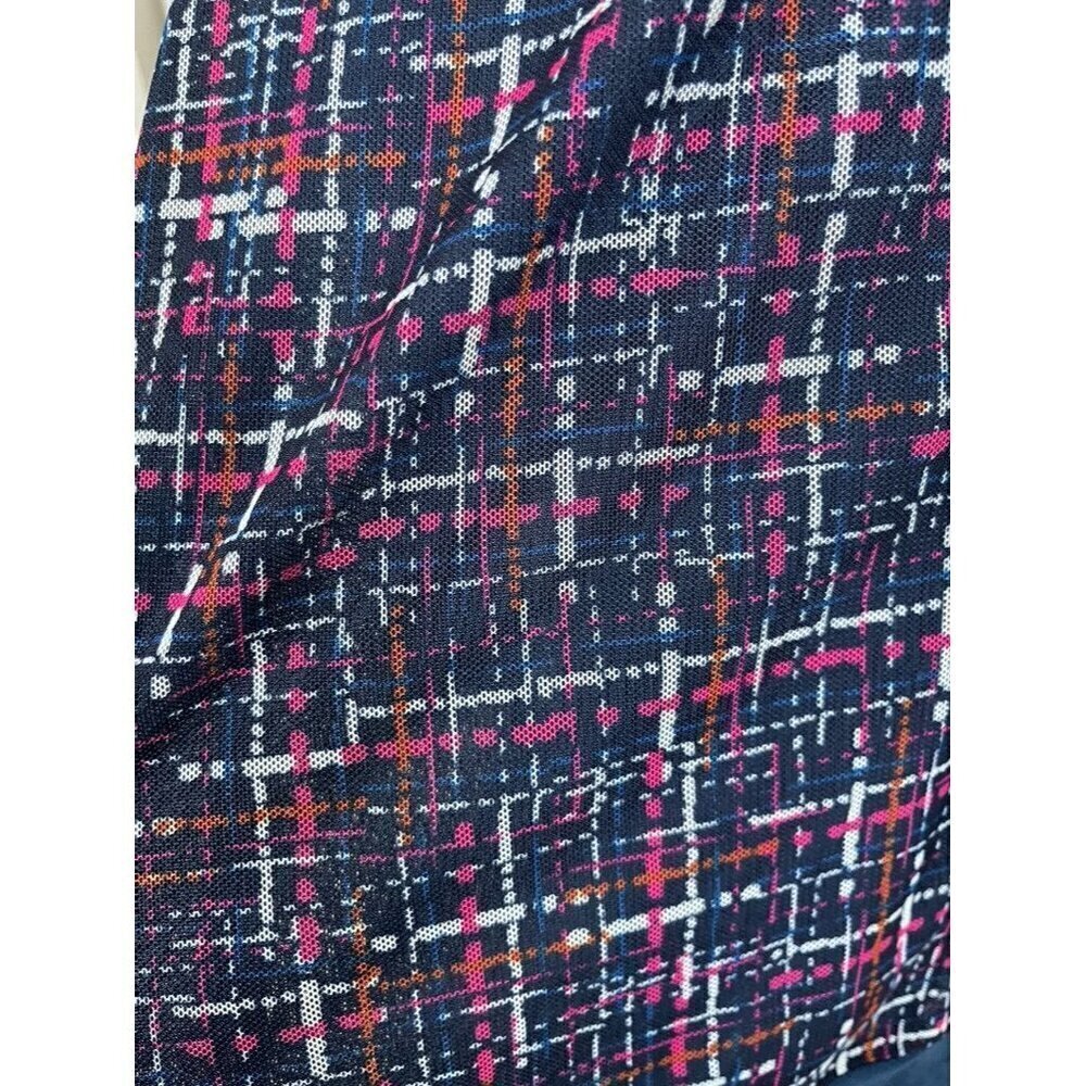 Chicos Plaid Sweater Set 12 Blue Workwear Preppy Boho Western Retro‎ Old Money - Picture 3 of 10